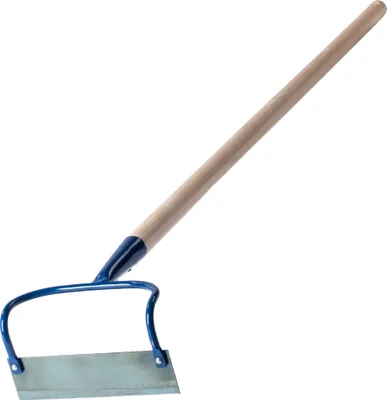 Immagine prodotto di KADAX zappa da giardino in metallo "Simo", zappa con manico in legno, zappetta per erbacce da allentare, a due barre, 18cm