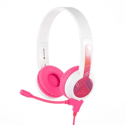 Image de Casque d'écoute filaire BuddyPhones pour enfants School+ (rose)