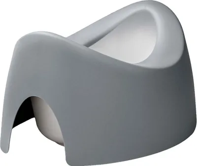 Productafbeelding van Kindertoiletje, dubbelzijdig, ergonomisch ontwerp met opvangbak, kleur grijs, merk Teggi