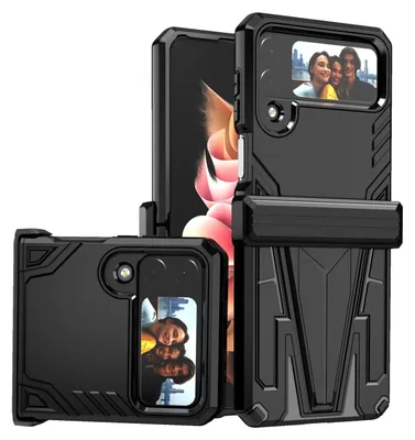 Image de Étui de protection Armor Super V pour Samsung Galaxy Z Flip4 5G, noir, neuf