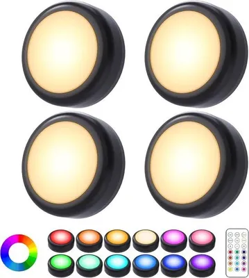 Obrázek produktu pro LED bodové světlo do kuchyně, s regulací jasu, dálkovým ovládáním a časovačem, vícebarevná LED žárovka