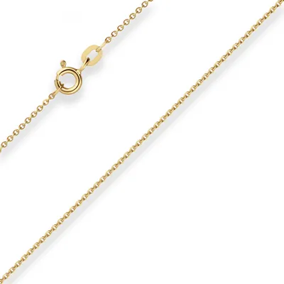 Produktbild von 1,2mm Ankerkette flach Goldkette Collier Halskette aus 333 Gold Gelbgold 42cm