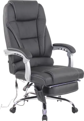 Produktbild von CLP Bürostuhl höhenverstellbar Pacific drehbar mit Massagefunktion 150kg belastbar schwarz