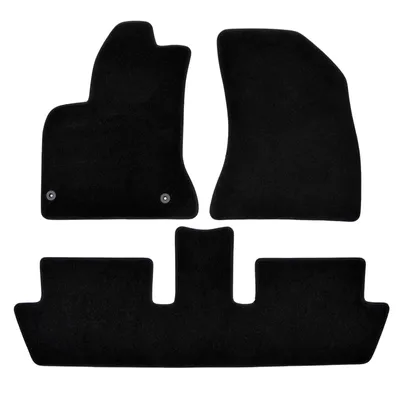 Obrázok produktu pre J&J Automotive | PREMIUM BLACK autokoberce velúrové pre Citroen C4 Grand Picasso 7seat 2006-2013 6ks