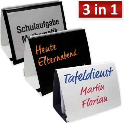 Produktbild von TimeTEX Whiteboard-Tisch-Flipchart  A4, ca. 33 x 25 cm