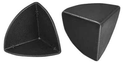 Eckenschutz PP 3,5x3,5x3,5 cm schwarz 16 Stück