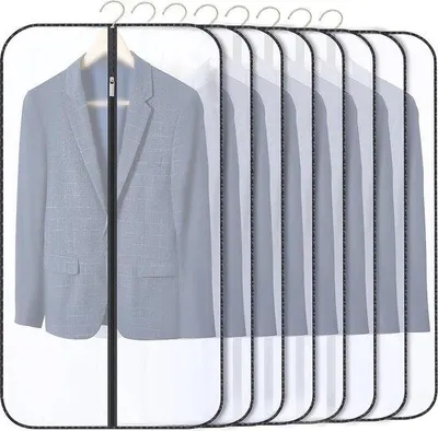Produktbild von Famanu Kleidungstasche 8 Stück 60 x 100 cm - Schwarz