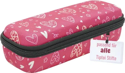 Immagine prodotto di caseroxx Borsa Tiptoi con scomparto Rosa motivo cuore Rosa motivo cuore