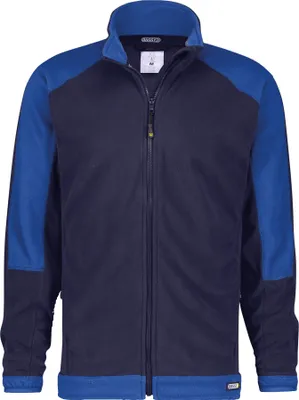 Productafbeelding van DASSY Fleecejas KAZAN, maat 3XL, marineblauw/koningsblauw