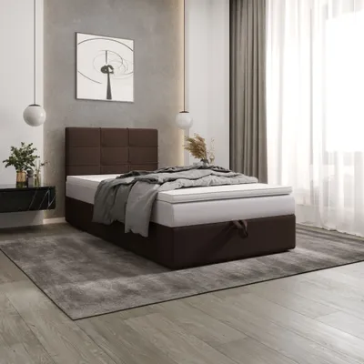 Obrázek produktu pro Čalouněná postel 100x200 DELILAH 3 - tmavě hnědá