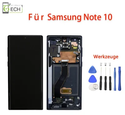 Produktbild von Für Samsung Galaxy Note 10 N970F LCD Display (OLED) Bildschirm schwarz
