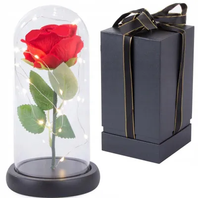 Immagine prodotto di Verk 26069 Rosa in vaso di vetro, 20 LED