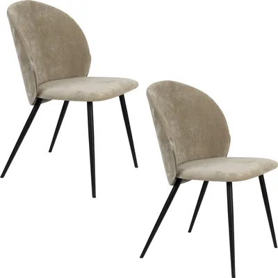 Produktbild von Zuiver Cozy Esszimmerstuhl Grün - 2 er Set