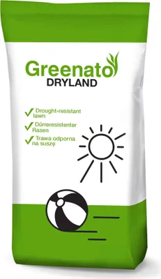 Produktbild von 5kg Rasensamen Greenato Dryland dürreresistenter Rasen Grassamen Rasensaat Gras Grassaat
