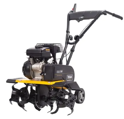 Produktbild von TEXAS Benzin Gartenfräse Motorhacke Bodenhacke Lilli 365TG Set mit Pflug + Räder