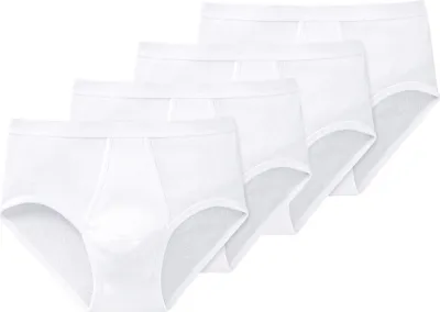Produktbild von Schiesser 4er Pack Original Classics Doppelripp Slip / Unterhose Besonders Komfortabel, strapazierfähig und formstabil, Aus angenehm 100% 2-fädiger Mako-Baumwolle, Mit Eingriff und bewährter Doppelripp-Qualität