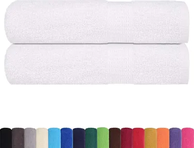 Produktbild von vidaXL Handtücher FROGN 2 Stk. Weiß 50x100 cm 360 g/m²