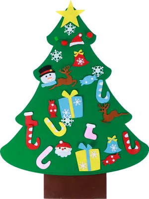 Produktbild von DIY fhlte Weihnachtsbaum Set Wandh?nge Dekoration Kind Neujahr Weihnachten Geschenk