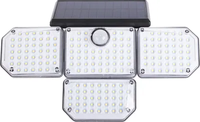 Immagine prodotto di Verk 12322 Illuminazione solare 181 LED con sensore PIR di movimento/ crepuscolo, IP65, 2400mAh 3,7V