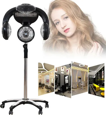 Image de 1400W Support pour casque de séchage Sèche-cheveux Salon Processeur de couleur Lampe Infared professionnelle Capuchon de séchage des cheveux