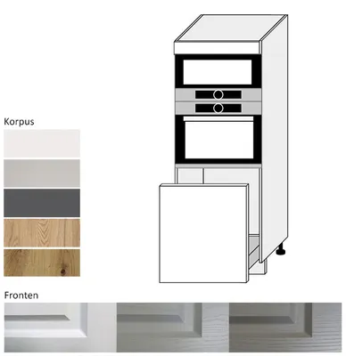 Image de Armoire de four PN-D5AM/60/154, tiroir à sortie partielle de 60 cm, couleur du corps et de la façade au choix