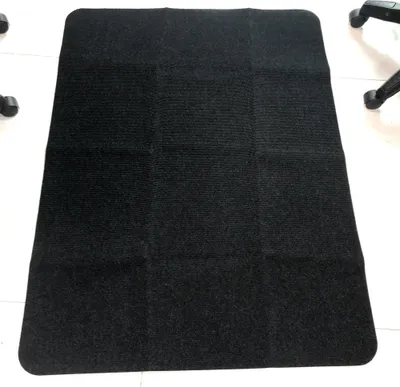 Immagine prodotto di INF Copripavimento per pavimenti in legno, tappetino per sedia da ufficio, 20X90 cm Nero