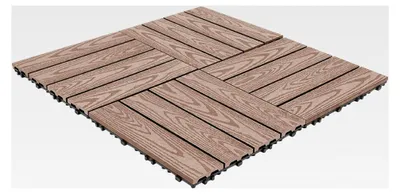 Produktbild von 22 Stück WPC Terrassenfliesen 30x30cm für Balkon und Garten