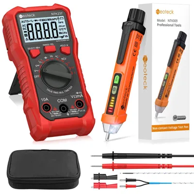 Productafbeelding van Digitale multimeter 2000 counts met contactloze spanningstester NCV - AC DC elektricienset