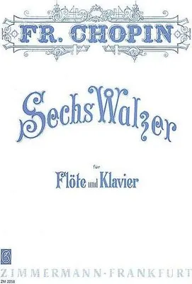 Produktbild von 6 Walzerfür Flöte und Klavier