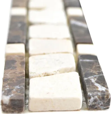 Produktbild von Naturstein Fliesenbordüre Vimeiro Emprador Dark Cremarfil
