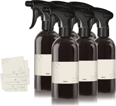 Obrázek produktu pro 6x 500 ml láhev s rozprašovačem, plast, černá