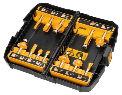 Produktbild von DEWALT Fräser-Set 12-tlg. DT90016-QZ