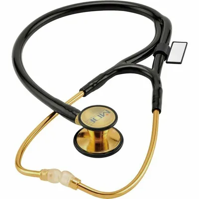 Obrázek produktu pro MDF MDF 797K 22K GOLD CLASSIC kardiologie Pozlacený kardiologický stetoskop, černá / zlatá