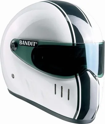 Obrázek produktu pro Přilba na motorku Bandit XXR Classic, bílá/černá, 4XL (67/68)