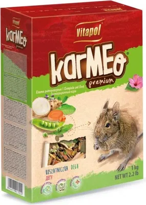Produktbild von Futter für Degus, Alleinfuttermittel Vitapol Karmeo Premium 1 kg