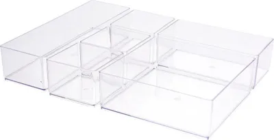 Obrázek produktu pro Organizér Na Kosmetiku Vložka Do Zásuvky Nádoba Do Koupelny Krabička Box - 6 Přihrádek
