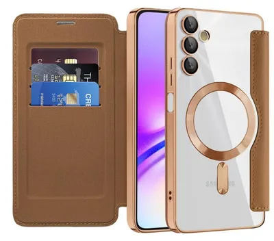 Produktbild von Techsuit - SmartMag Book Klapphülle für Samsung Galaxy A05s – braun