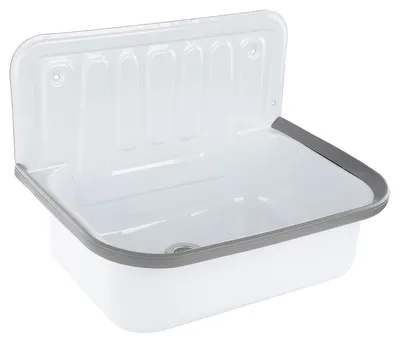 Produktbild von Differnz Ausgussbecken 50 x 33 cm weiß glänzend Emailliert 39.006.20