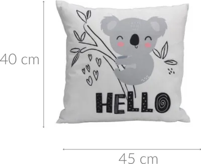 Zdjęcie produktu dla Poszewka na poduszki do pokoju dziecięcego RAWR, 45 x 40 cm