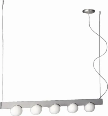 Produktbild von Massive Pendelleuchte 375114810, Flexible Halterung, Aluminium, Weiß, Galvanisiertes Stahl, Metall, Synthetik, Glas, Schlafzimmer, Wohnzimmer