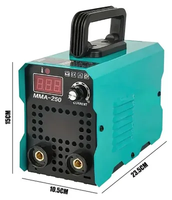 Image de Appareil de soudage - MMA-250 à onduleur - Électrodes/arc - Courant réglable - Portable et compact - Prise UE