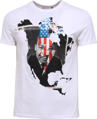 Obrázek produktu pro 6064Y pánské tričko NEIL BARRETT SLIM FIT bílé vícebarevné