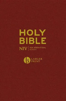 Produktbild von NIV Larger Print Burgundy Hardback Bible