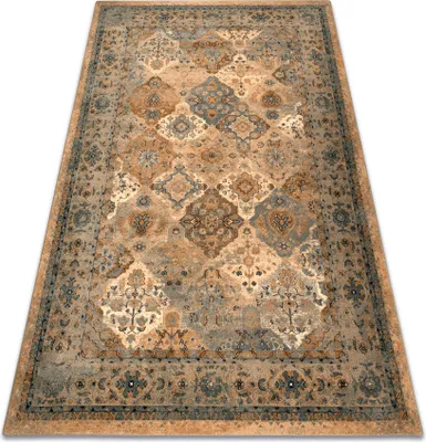 Produktbild von Wollteppich POLONIA Azer Rahmen orientalisch beige beige 235x350 cm