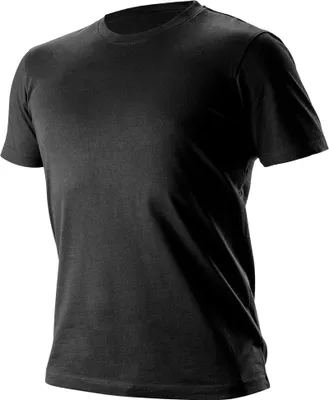 Produktbild von NEO TOOLS T-Shirt Tee Schwarz - Herren Kurzarm T-Shirt Crew Neck - Größe: L