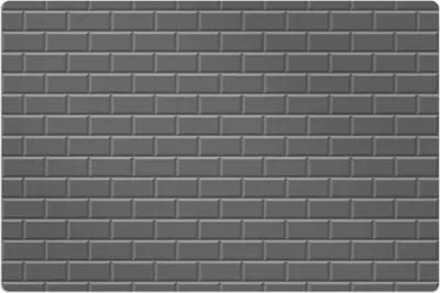 Produktbild von Küchenmatte 140x210 cm Vinylmatte Bodenmatte Dekoration - farbige Backstein Ziegel