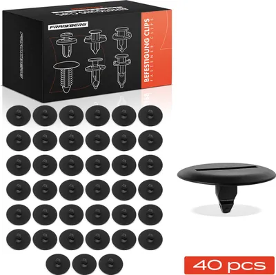Imagen del producto de Clips de fijación Frankberg, 40 unidades, para paneles exteriores y revestimientos, compatibles con Mercedes-Benz Clase A (W168), Clase C (W204, W205) y Clase A (A205)