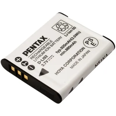 Produktbild von Pentax D-LI92, 925 mAh, 3,7 V, Lithium-Ion (Li-Ion)