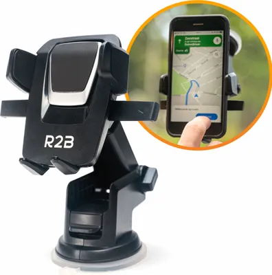 Produktbild von R2B Handyhalterung Saugnapf - Handy Halterung Auto, Universal Handyhalter, Für Fenster und Armaturenbrett, 360-Grad-Drehfunktion