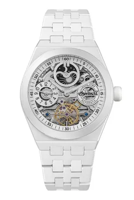 Produktbild von Ingersoll I15103 The Broadway Keramik Dual Time Automatikuhr Herrenuhr 43mm 5ATM